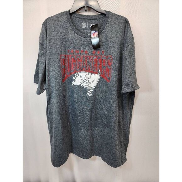 New Era NFL Size 2XL Script Graphic Tampa bay Buccaneers T-Shirt Grey - Picture 1 of 6